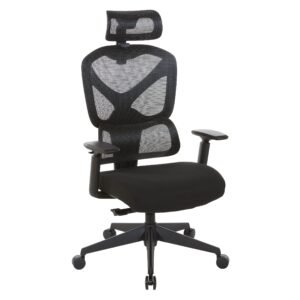 Office Star High-Back Mesh Manager's Chair with 2D Headrest