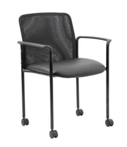 Boss Stacking Mesh Side Chair on Casters (B6909R-CS)