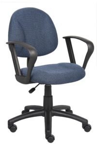 Boss Tweed Deluxe Posture Office Chair with Loop Arms (B317)