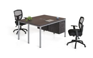 Boss Simple System Face-to-Face Two-Person Desks, 48" x 24" (SGSD014-110)