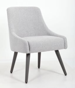 Boss Boyle Grey Poly-Linen Four-Leg Side Chair (B579-GY)