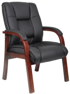 Boss Mid-Back Wood Finish Guest Chair (B8999)