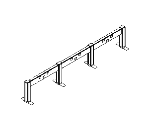 Friant Beam FB-1003 48" Desk-Mounted Privacy Panel