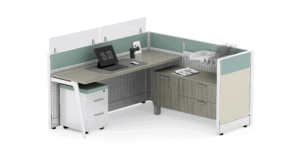 Friant Novo FH-1000 Single 6' x 6' Cubicle Workstation Typical