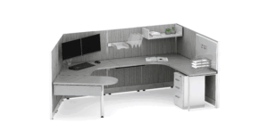 Friant Novo Laminate-Panel Privacy Workstation