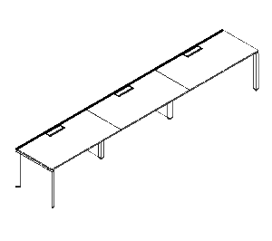 Friant Verity 3-Person Open-Plan Benching Workstations (FV-3000 to FV-3002)