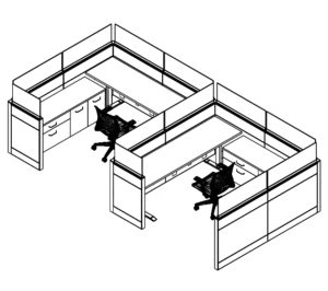 Friant Interra High-Panel Privacy Cubicle